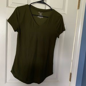 Army Green V-neck